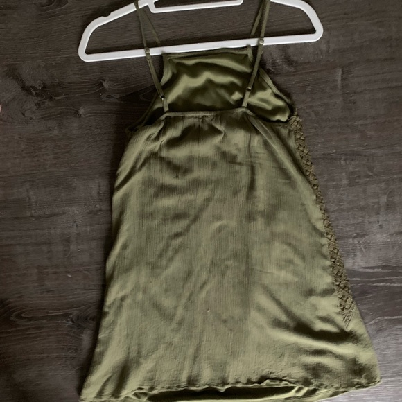 XHILARATION OLIVE GREEN HALTER DRESS - Picture 2 of 6